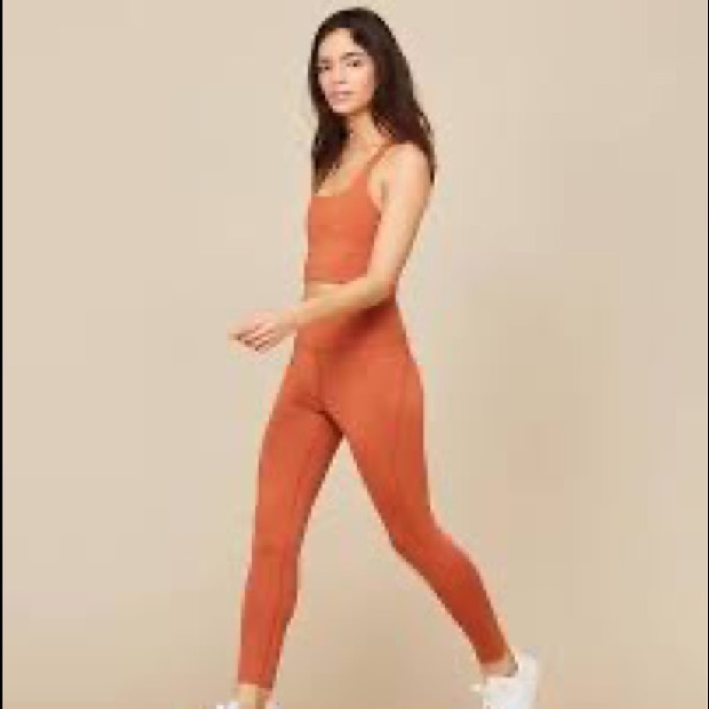 Girlfriend collective classic leggings— toasted apricot